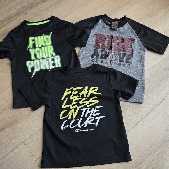 VGUC set of 3 preschool boy athletic t-shirts - Picture 1 of 17